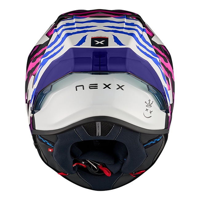 Nexx X.R3R kaciga Ziger Carbon Ljubičasta Plava 01XR323513377 