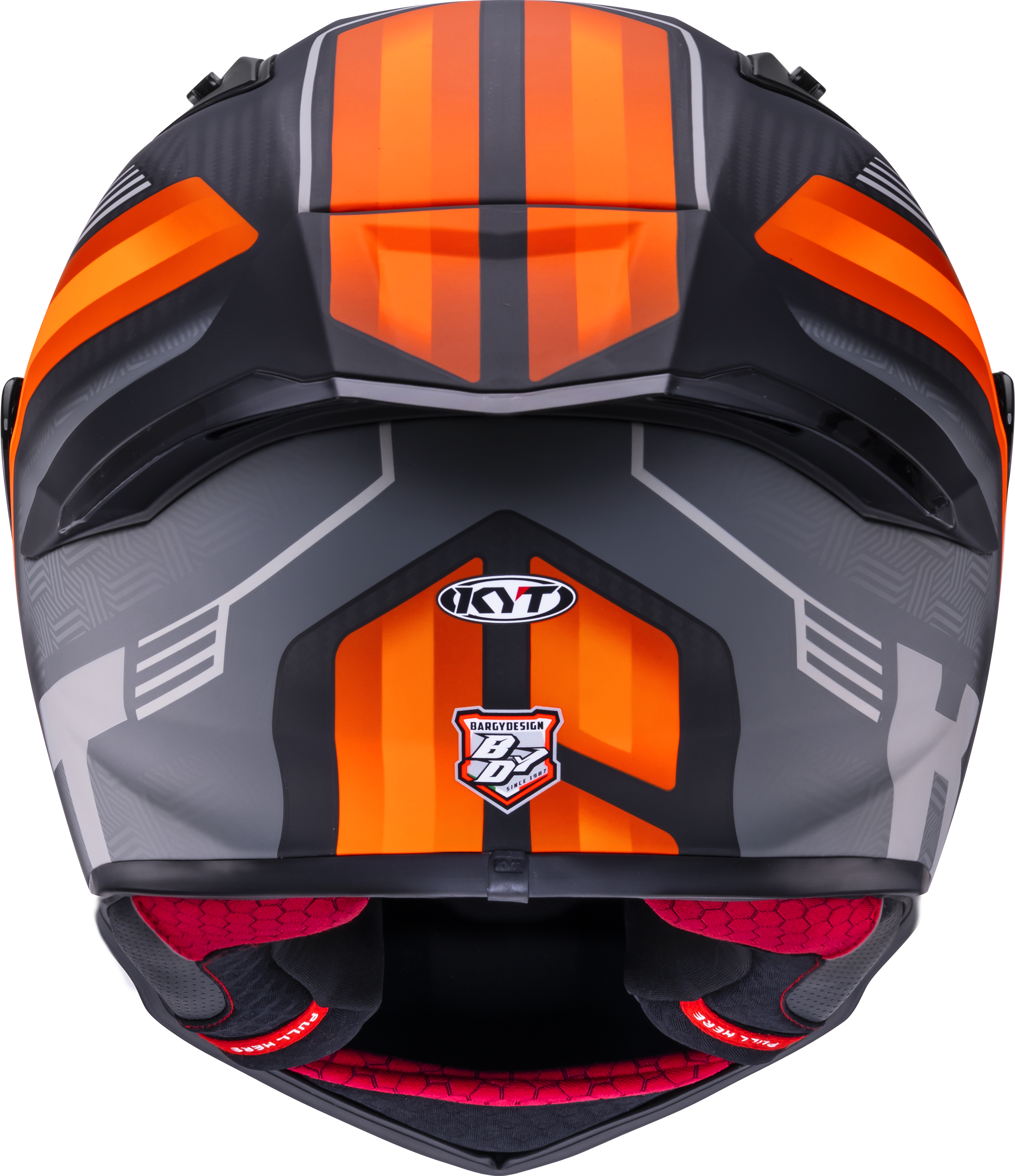 KYT R1R Racing kaciga Carbon Accelerator Matt Narančasta Y6R10001 