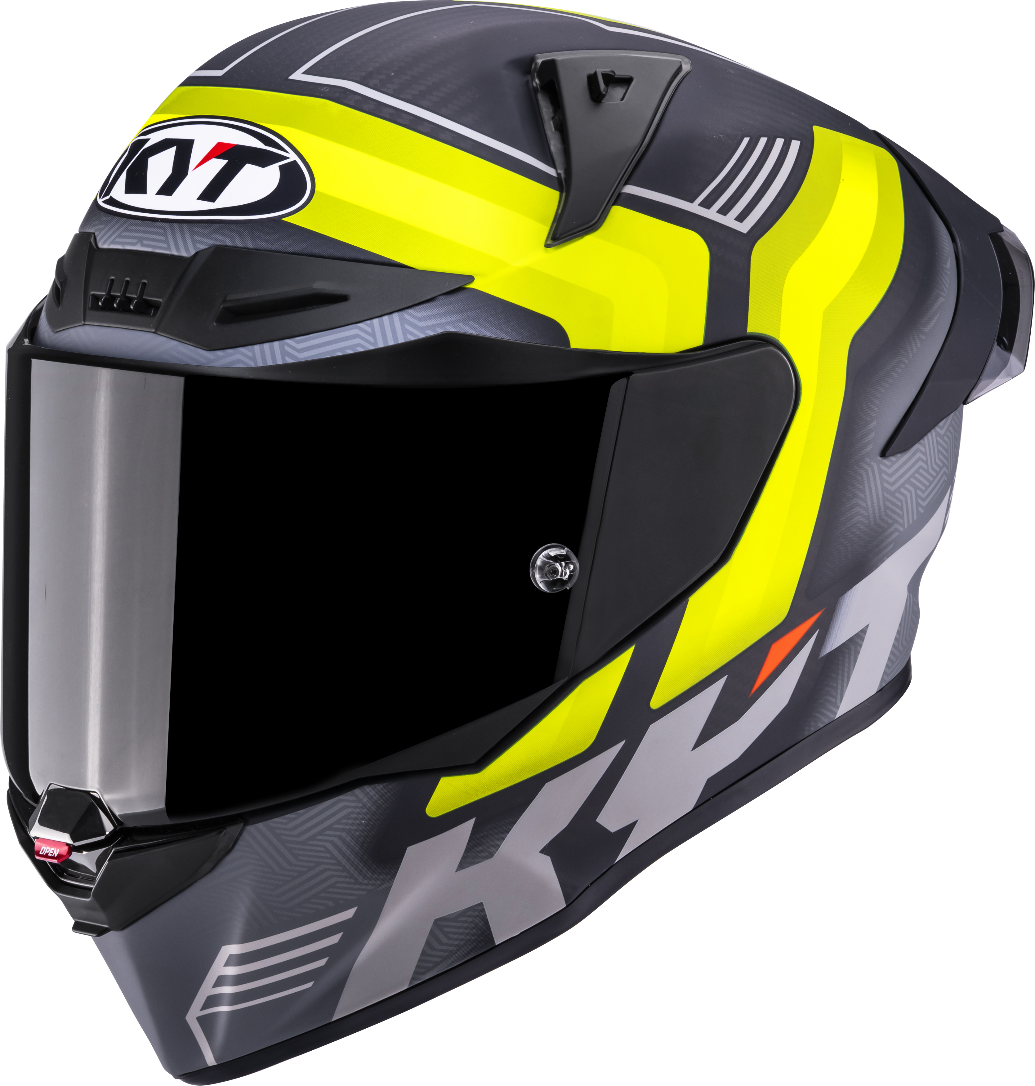 KYT R1R Racing kaciga Carbon Accelerator Žuta Y6R10010 