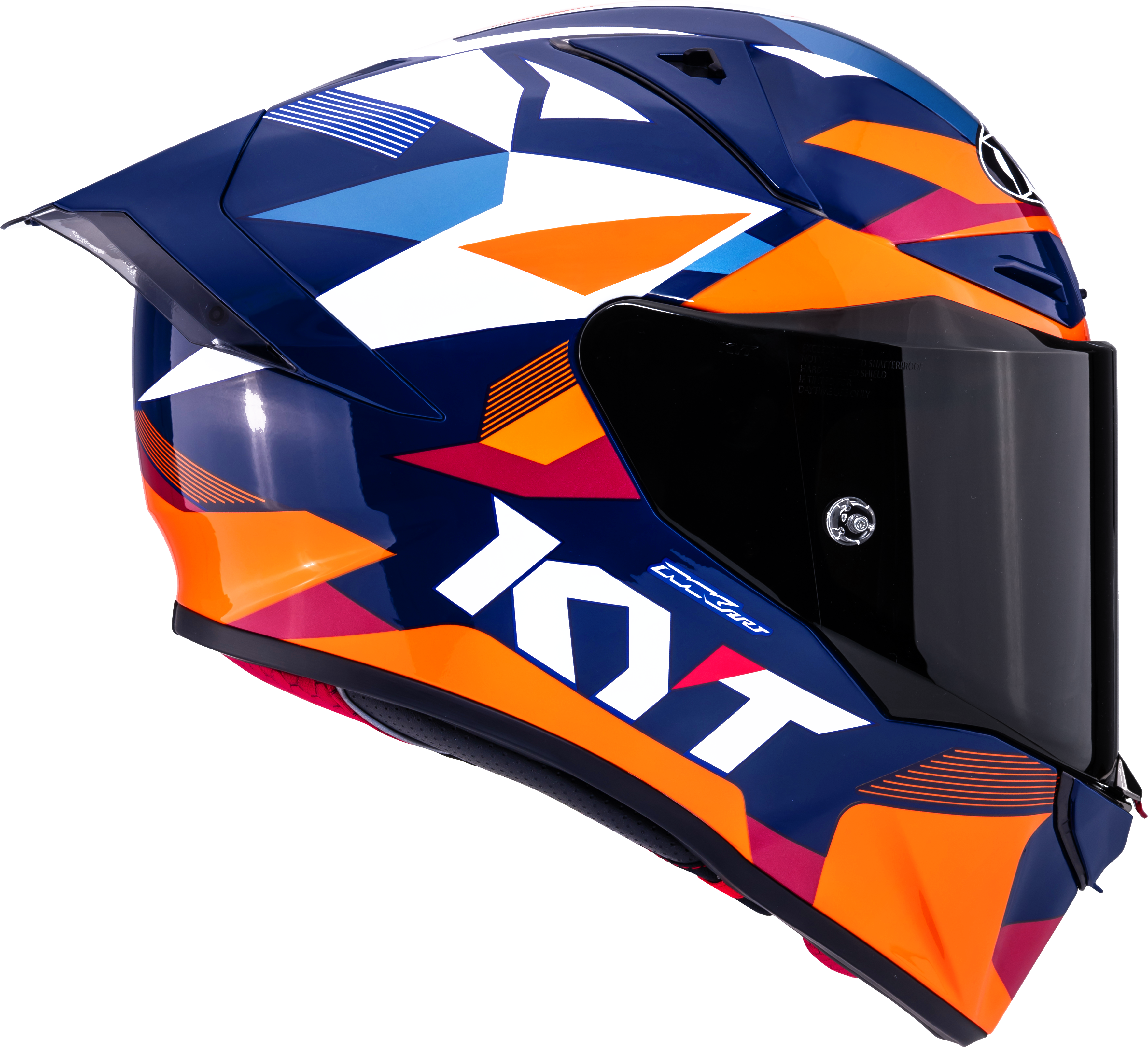 KYT R1R Racing kaciga Carbon Diamond plava / narančasta Y6R10006 