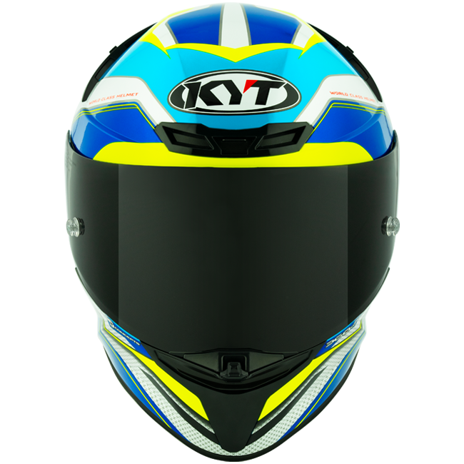 KYT TT-Revo kaciga Grand Prix bijela svijetloplava Y6TR0004 