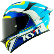 KYT TT-Revo kaciga Grand Prix bijela svijetloplava Y6TR0004 