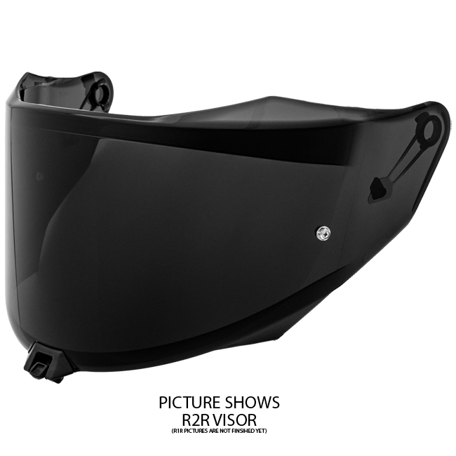 KYT Vizir R1R snažno podešen / crna YAR10VS0 