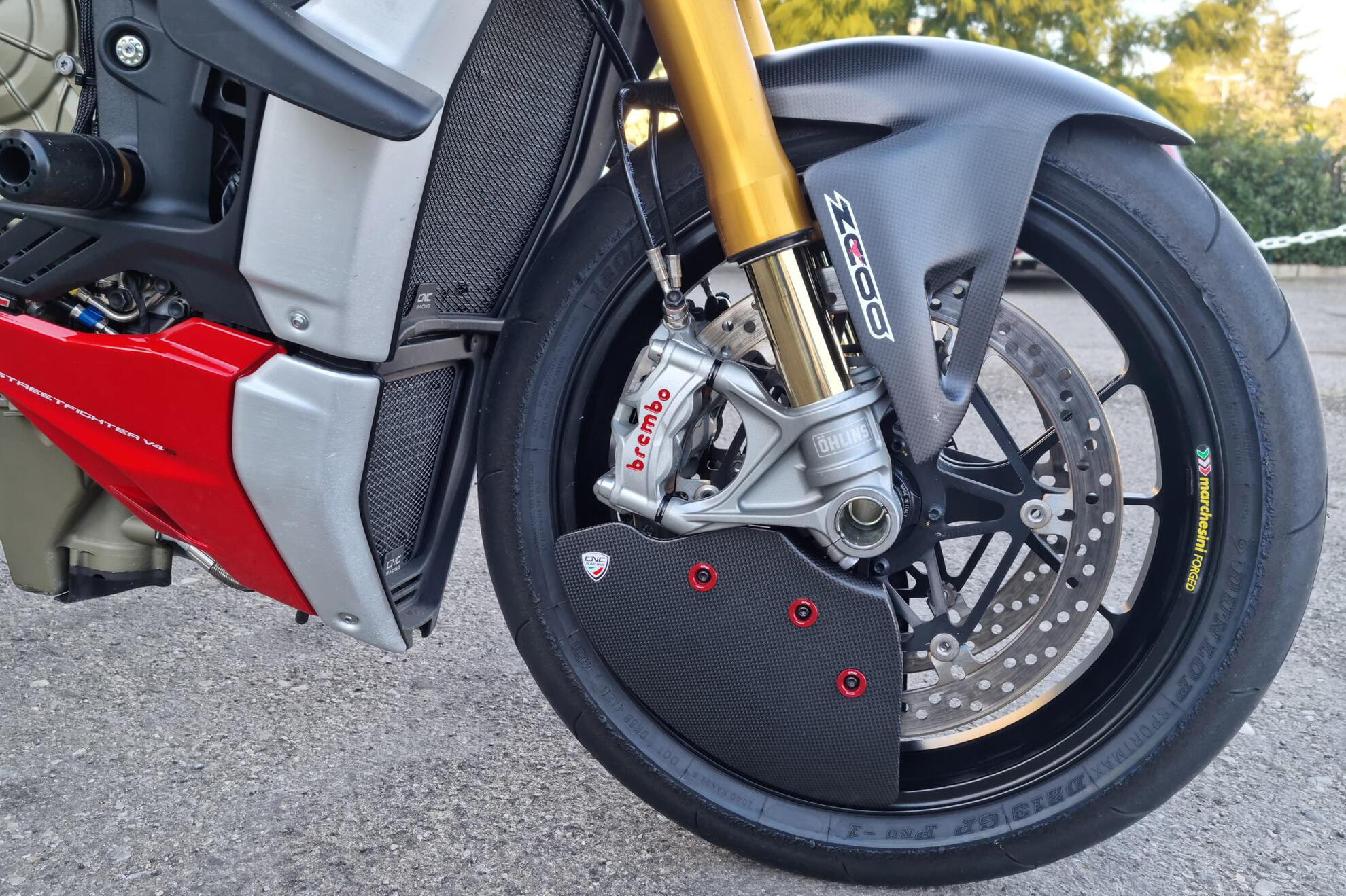 Karbon hlađenje kočionih čeljusti GP Air Ducts Evo Ducati Panigale V4 (25-26) ZA750Y 