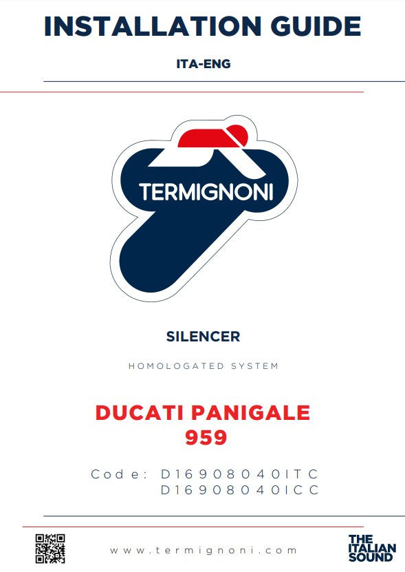 Termignoni Slip-On Force Carbon Ducati Panigale 959 (16-19) D16908040ICC 