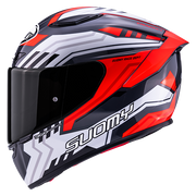 Suomy Track-1 kaciga Framework Bijela/Crvena K6T10022 