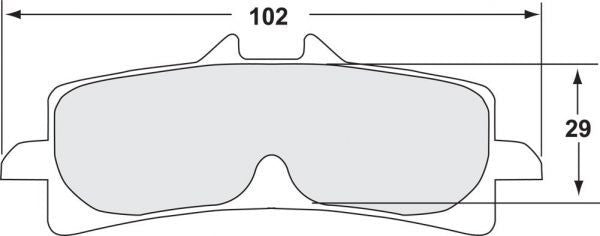 Performance Friction 7617 Racing kočione obloge 333 Suzuki GSX-R 1000 (12-16) 